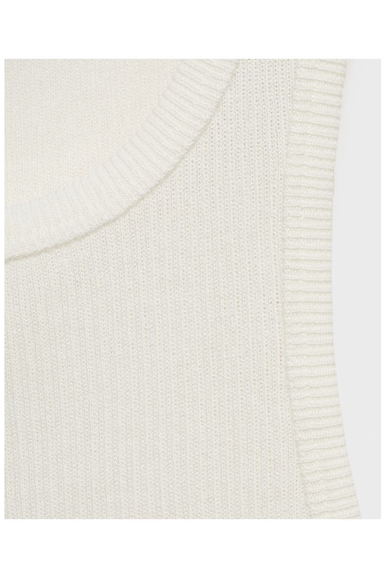 Fine Rib Knit Tank, Alternate, color, ECRU