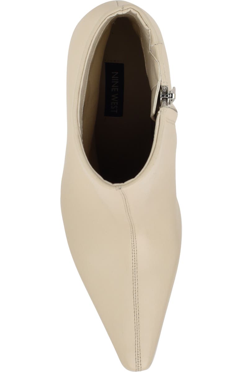Nine West Ohmy Pointed Toe Bootie, Alternate, color, Ivory