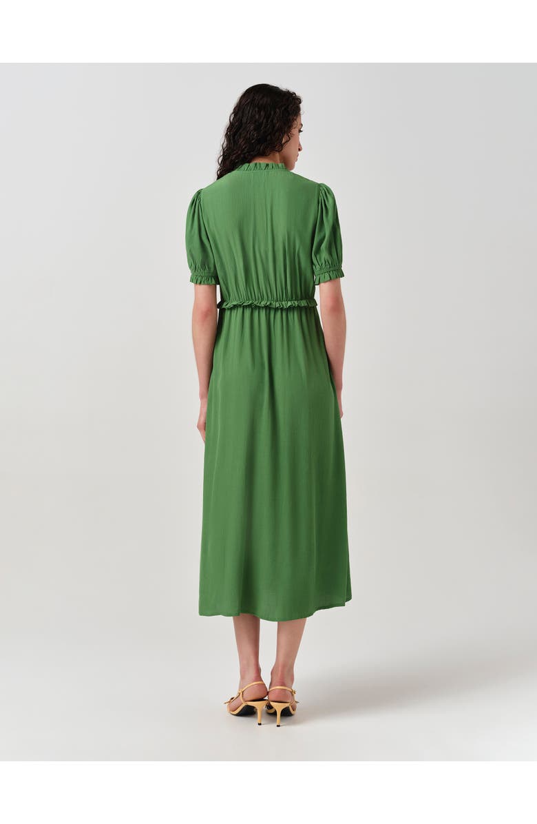 Ghost London Jolene V-neck Crepe Midi Dress, Alternate, color, 
