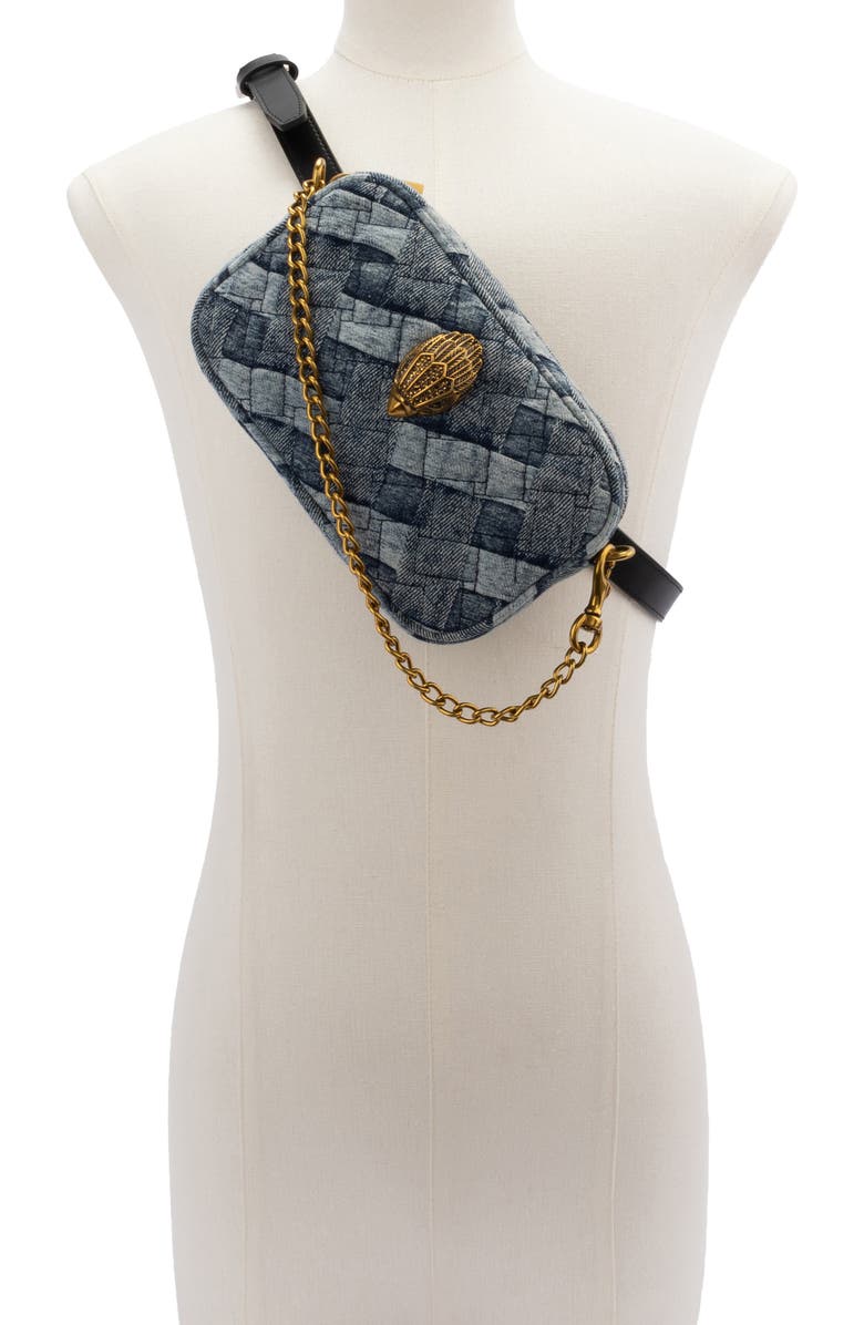 Kurt Geiger London Denim Belt Bag, Alternate, color,