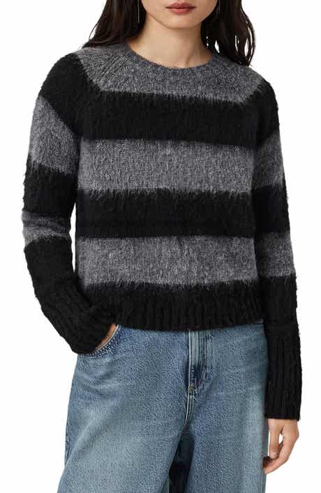 AllSaints Lou Spark Brushed Stripe Sweater