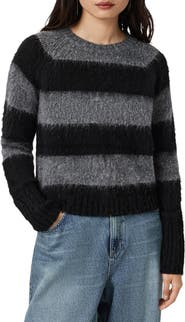 AllSaints Lou Spark Brushed Stripe Sweater