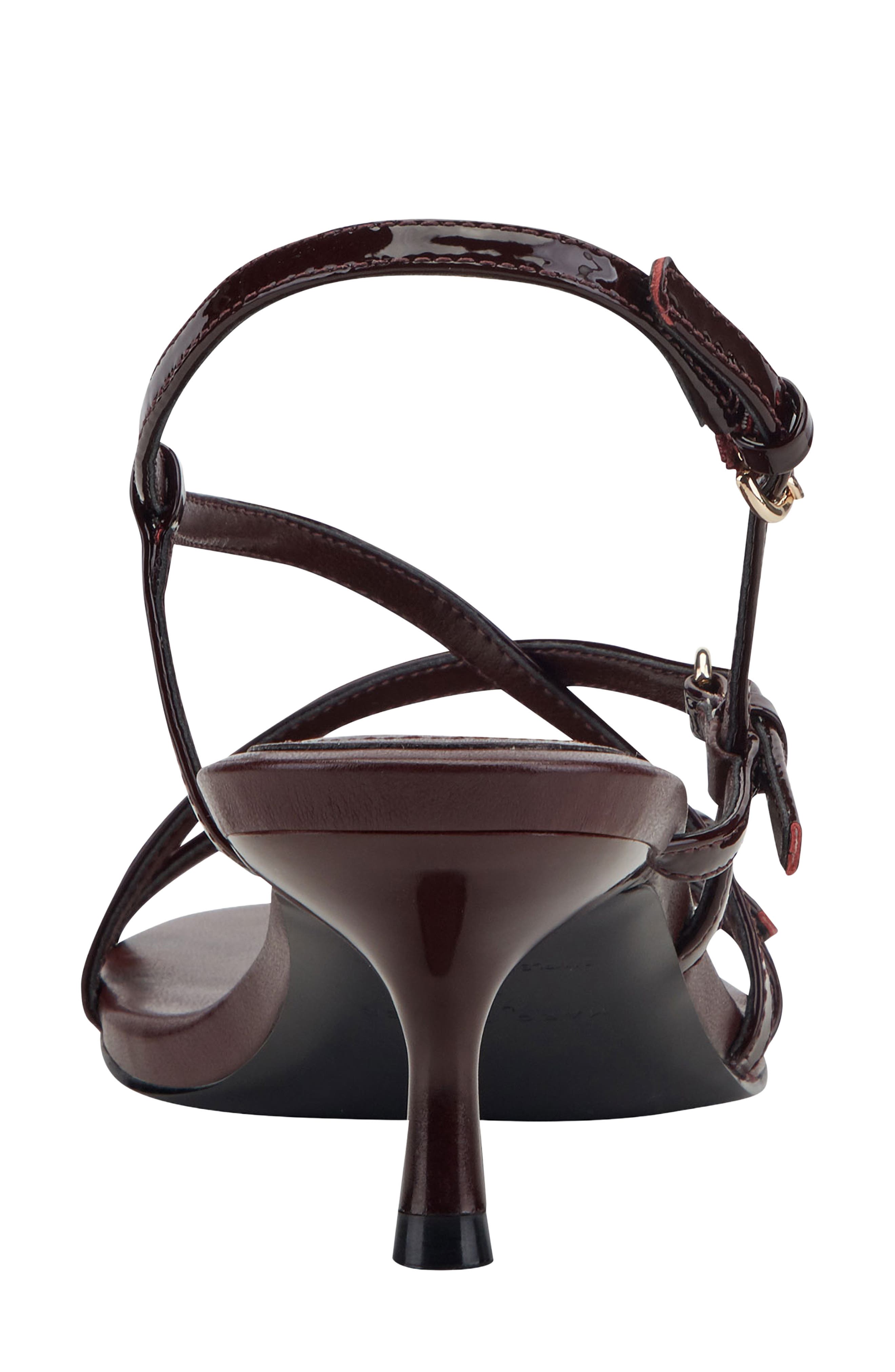 Nylah Slingback Sandal, Alternate, color, DARK RED