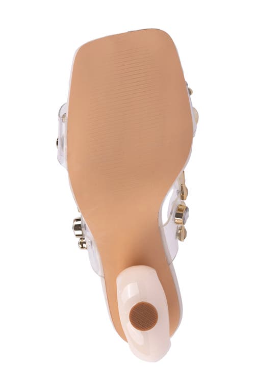 Ninety Union Joyful Embellished Slide Sandal In Ivory