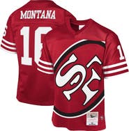 Mitchell & Ness Youth Mitchell & Ness Joe Montana Scarlet San Francisco 49ers 1990 Throwback Fashion Jersey