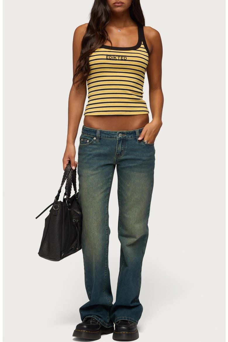 Energy Stripe Rib Tank, Alternate, color, YELLOW