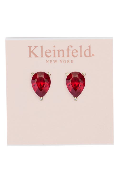 Kleinfeld Cubic Zirconia Large Teardrop Stud Earrings