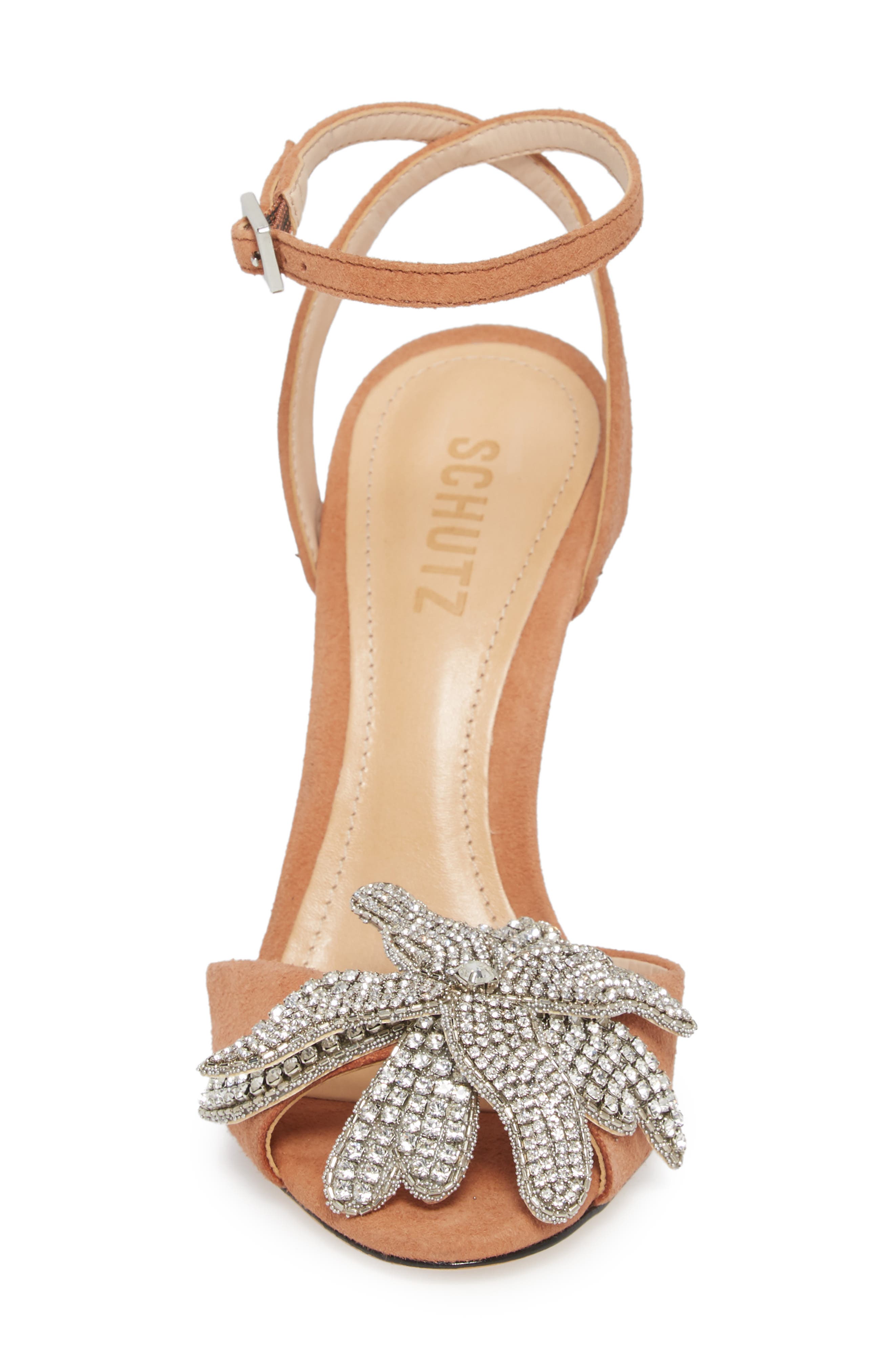 Schutz Ayanne Embellished Flower Sandal, Alternate, color, 