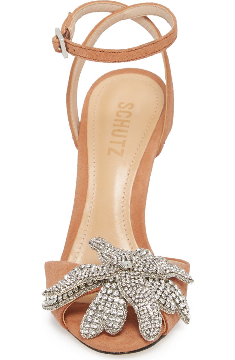 Schutz Ayanne Embellished Flower Sandal, Alternate, color,