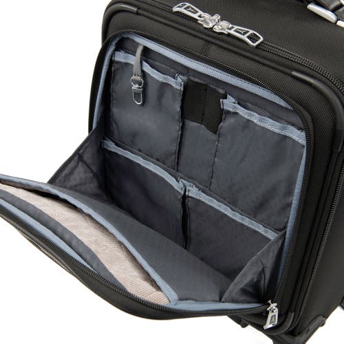 Travelpro Platinum Elite Underseat Spinner Tote Bag With Usb Port In Shadow Black