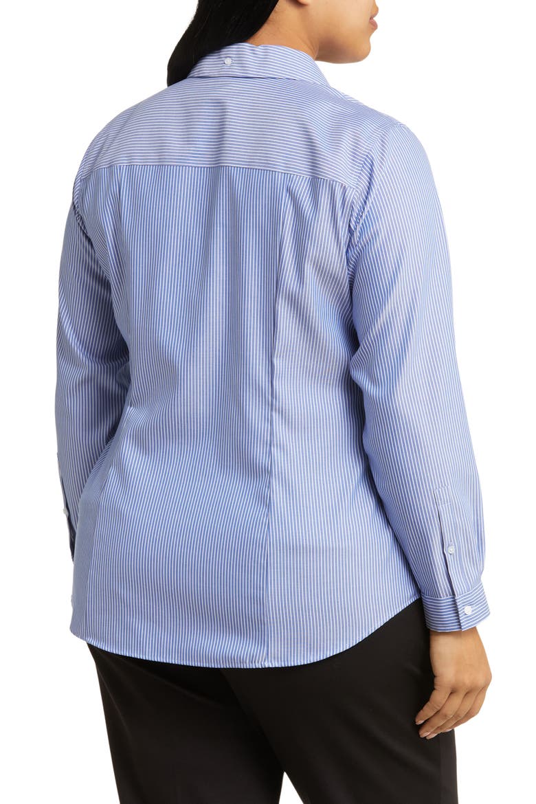 Stripe Easy Care Shirt, Alternate, color, BLUE/ WHITE