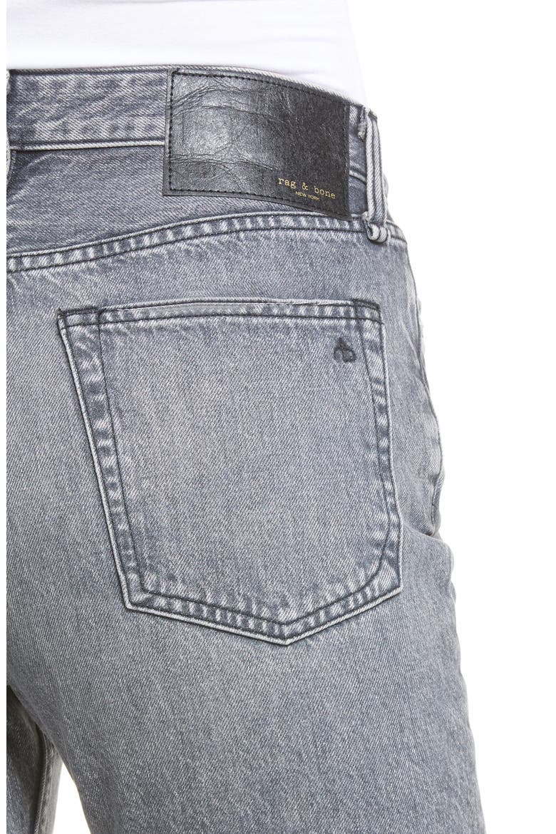Maya Ripped High Waist Ankle Straight Leg Jeans, Alternate, color, ZEUS