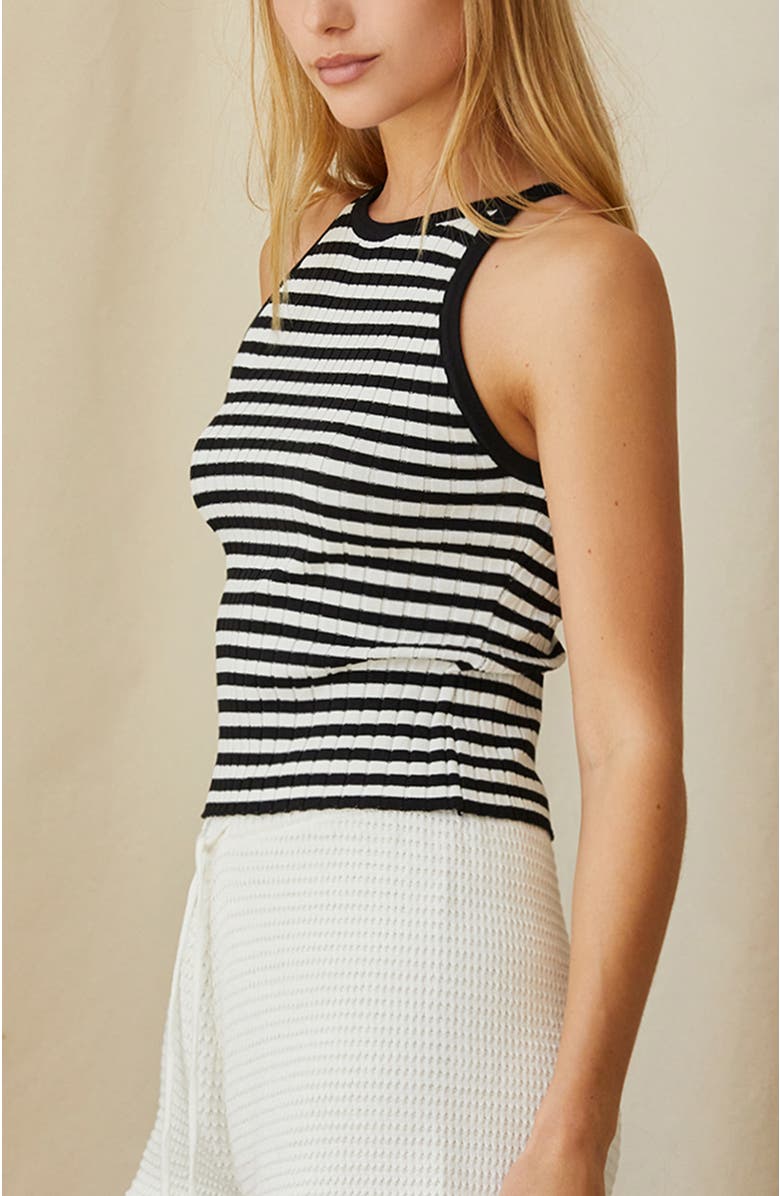 CRESCENT Stripe Halter Knit Top, Alternate, color, 