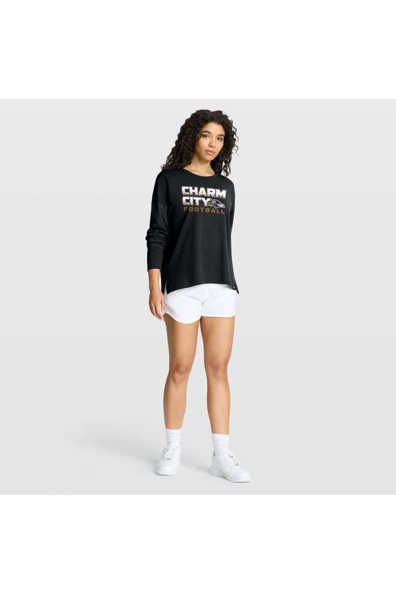 Women's Fanatics Black Baltimore Ravens Hometown Legacy Long Sleeve T-Shirt, Alternate, color, Black