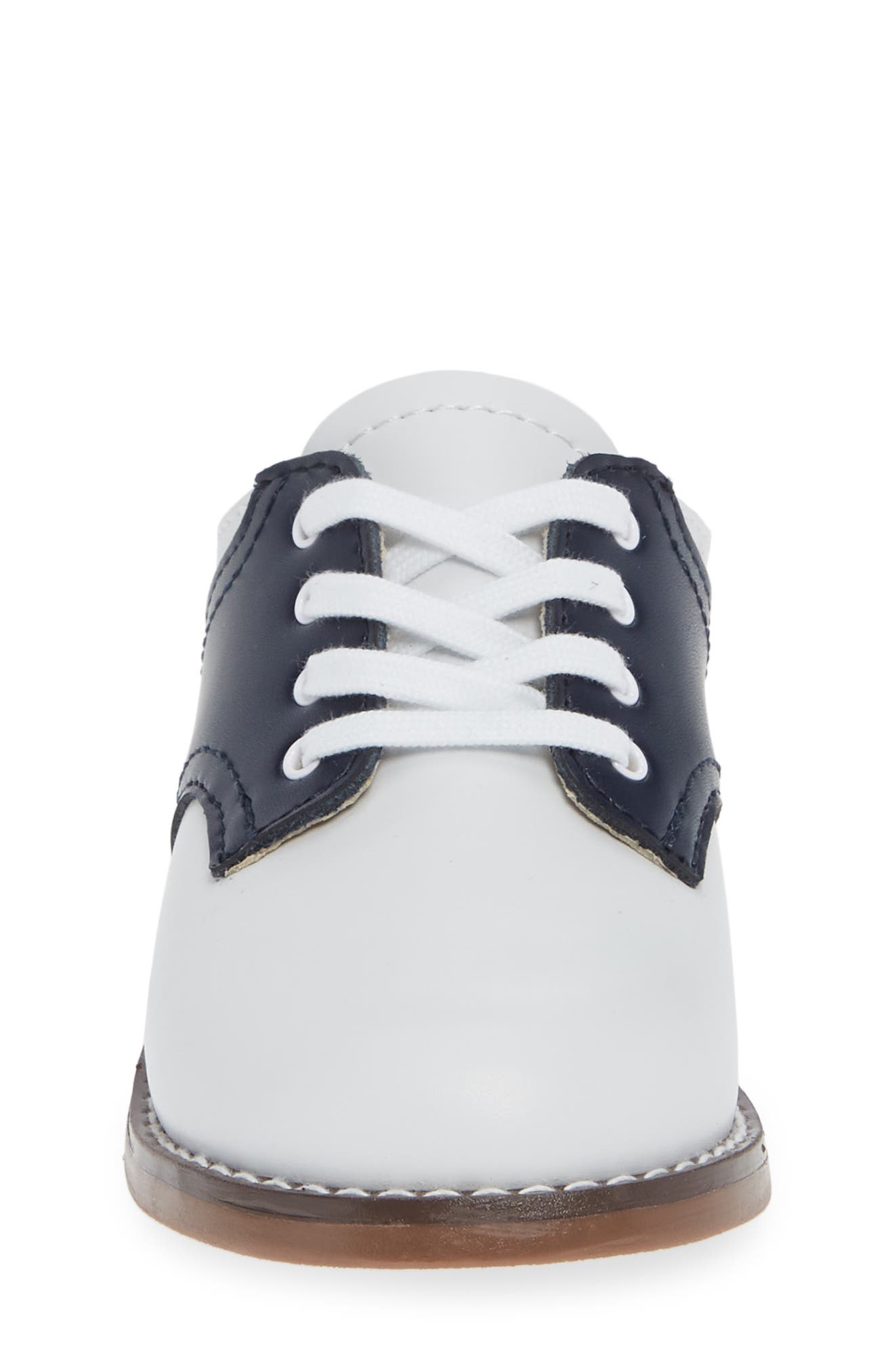 Footmates Cheer Oxford, Alternate, color, White/ Navy