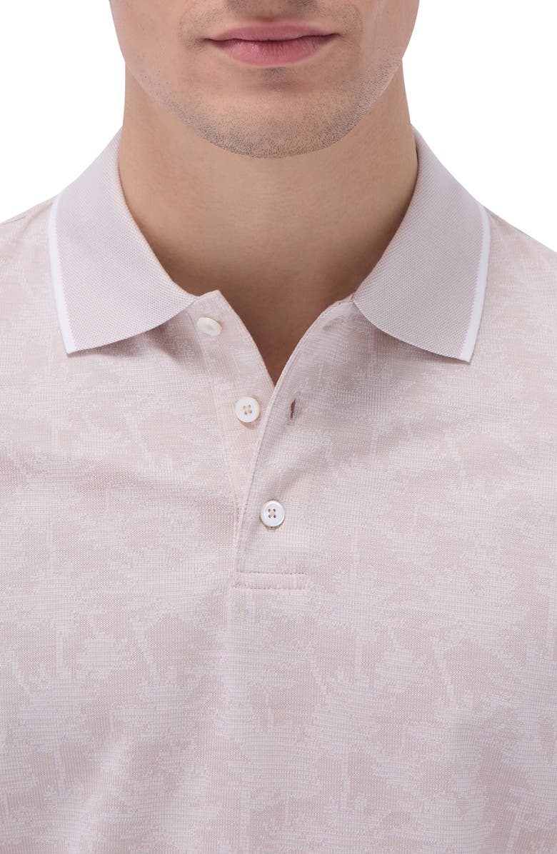 Bugatchi Tipped Piqué Cotton Blend Polo, Alternate, color, 