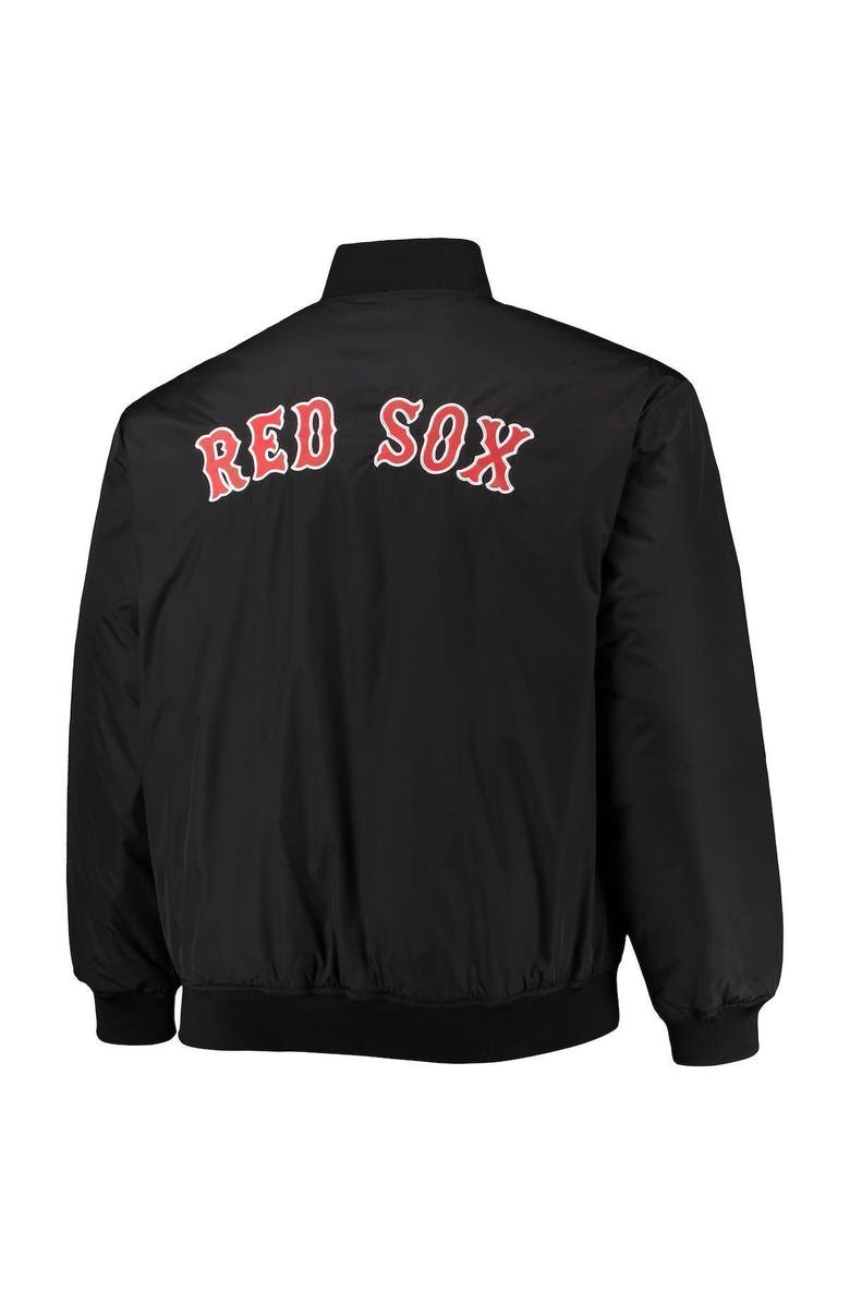 PROFILE Men's White/Black Boston Red Sox Reversible Satin Full-Zip Jacket, Alternate, color, 