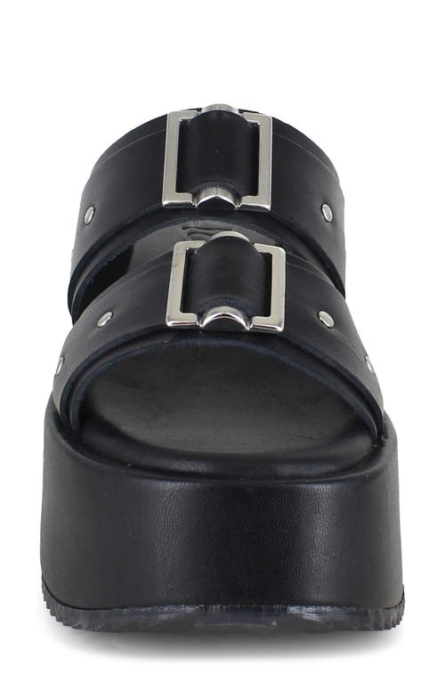 Zigi Fanela Platform Slide Sandal In Black