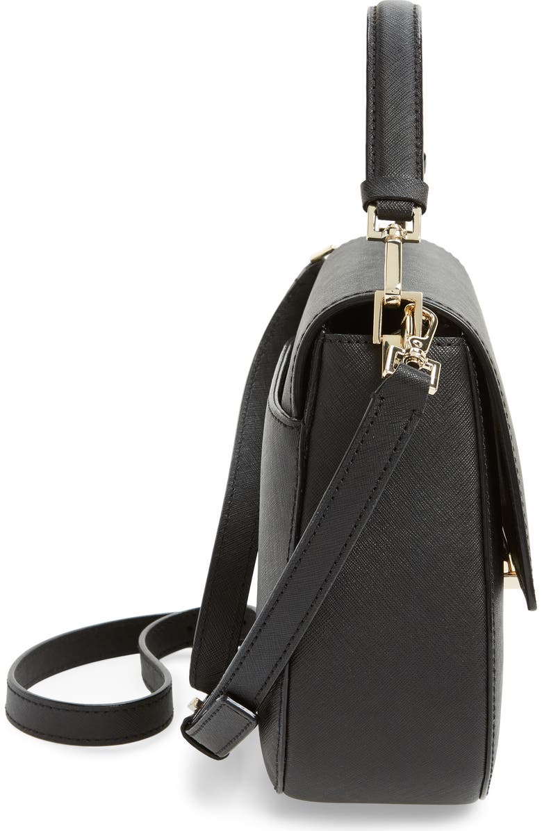 Kate Spade New York make it mine - byrdie leather saddle bag, Alternate, color,