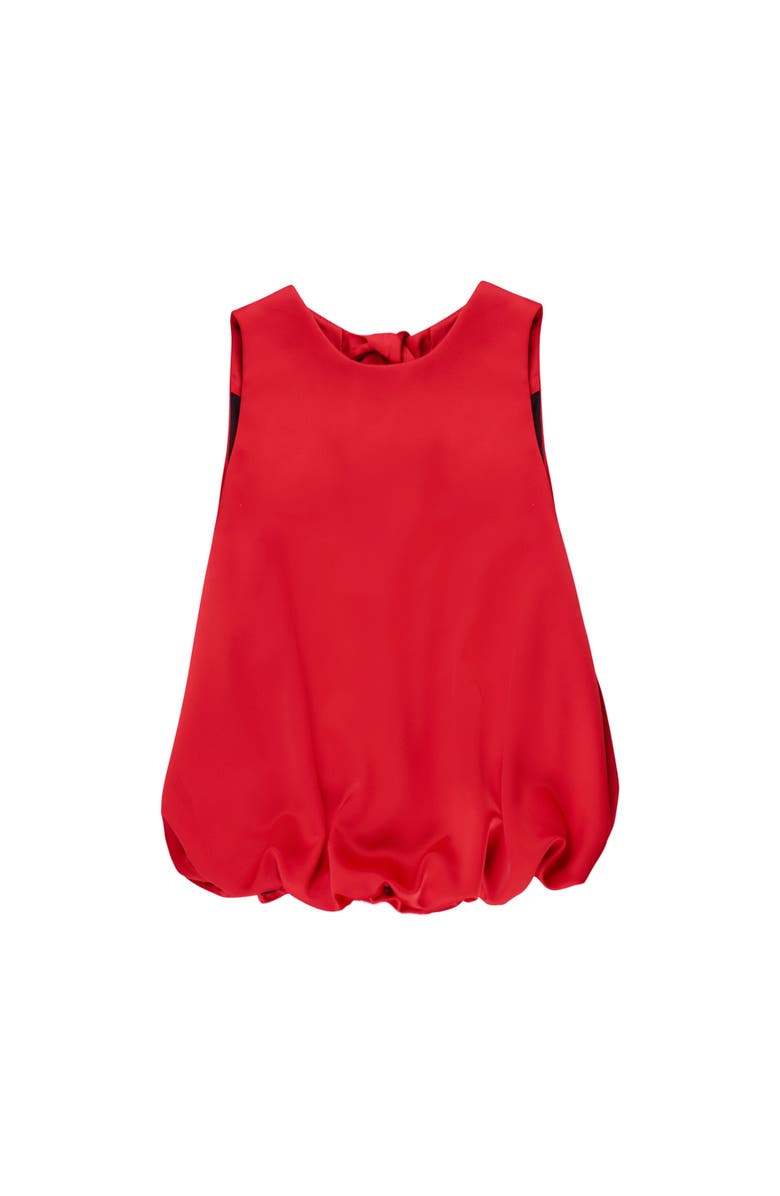 Ro&Zo Sleeveless Bubble Hem Top, Alternate, color, Red