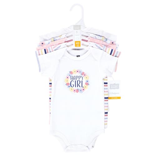Hudson Baby Cotton Bodysuits 5-pack