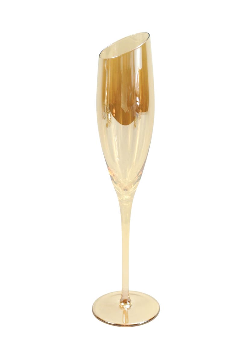 Slant Collection Champagne Glasses, Set of 2, Gold, Main, color, Gold