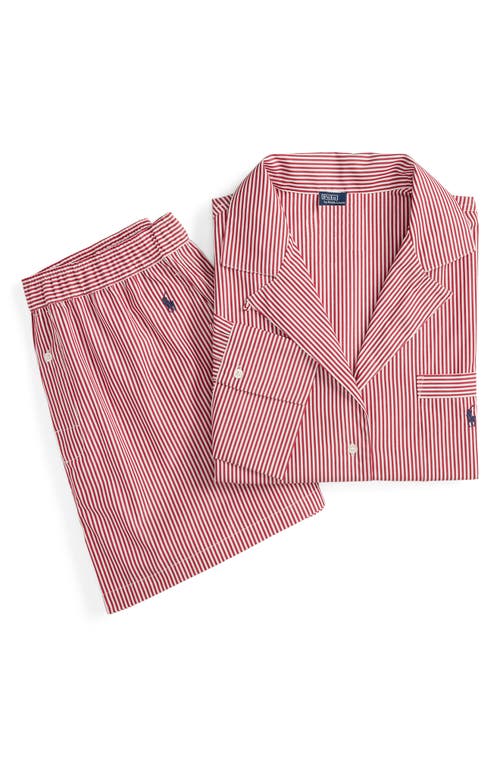 Polo Ralph Lauren Cotton Poplin Pajamas In Red