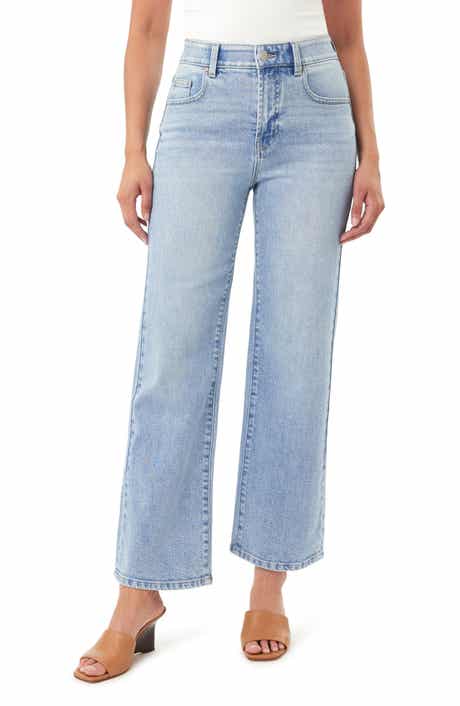 CURVE APPEAL Coffee Date 28.5-Inch High Waist Straight Leg Jeans