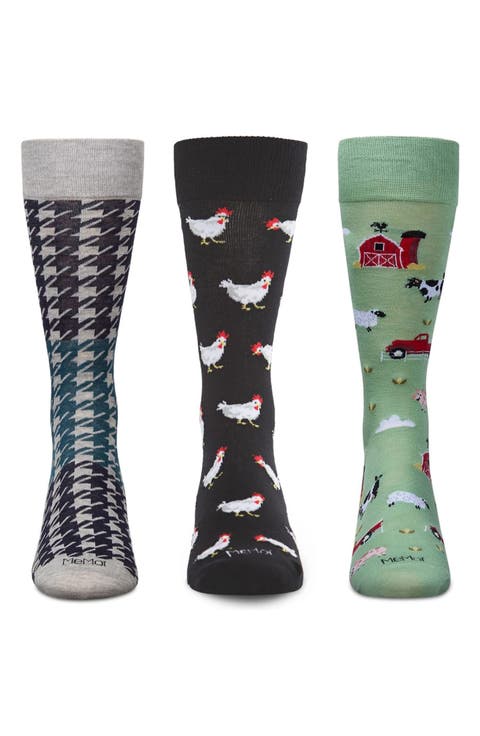 Assorted 3-Pack Crew Socks