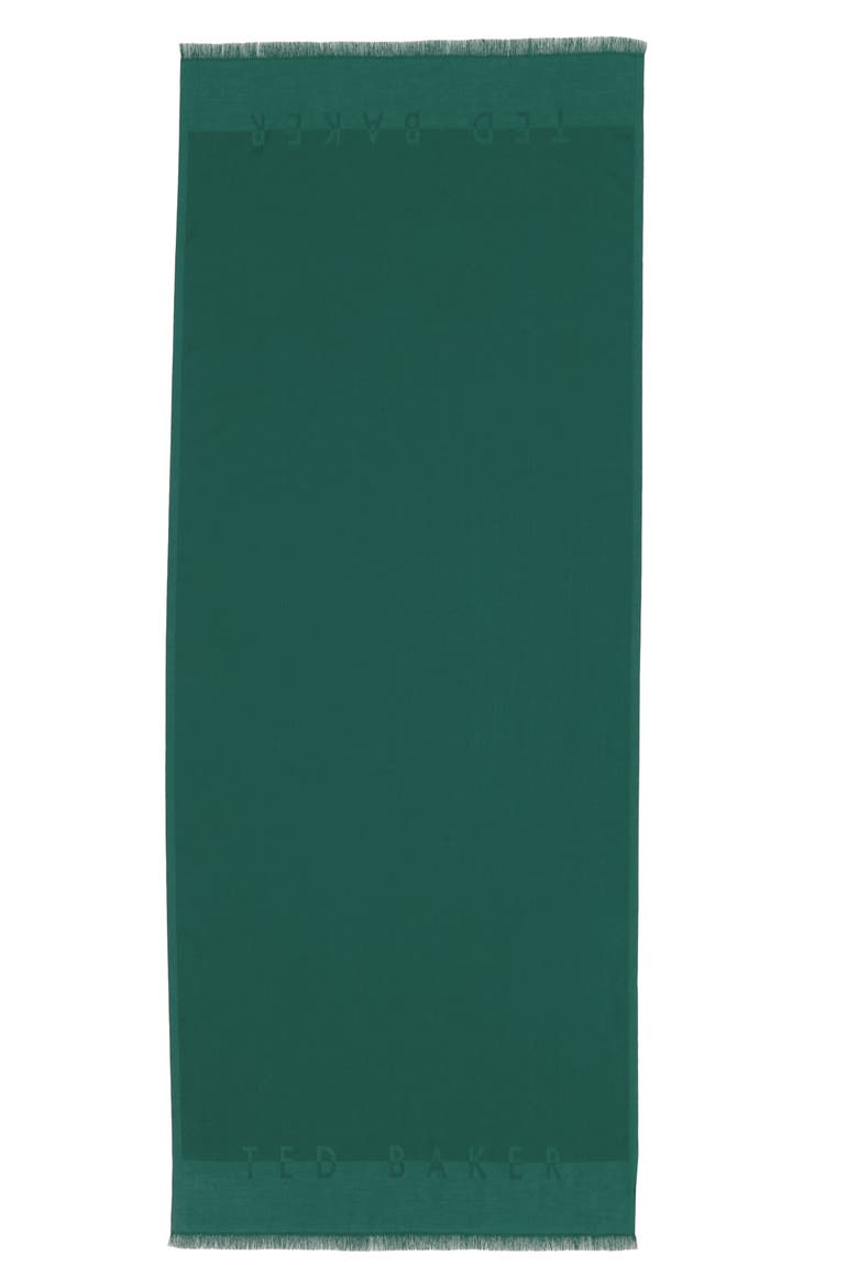 Esteli Logo Long Scarf, Alternate, color, GREEN