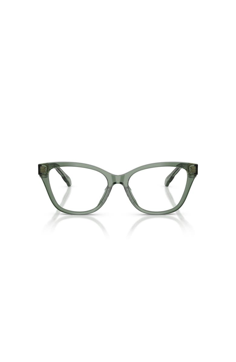 Tory Burch 53mm Cat Eye optical glasses, Alternate, color, Green