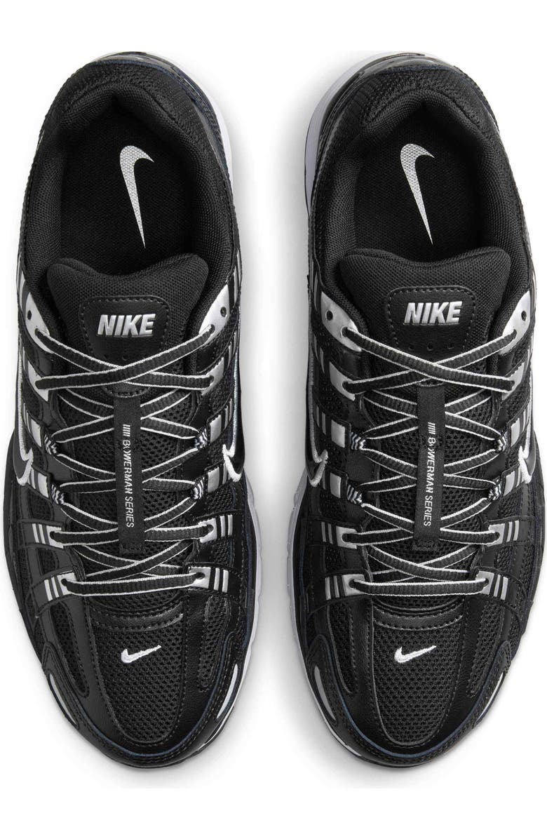 Nike P-6000 Sneaker, Alternate, color, 026 Black/White/Metallic Silver/Black