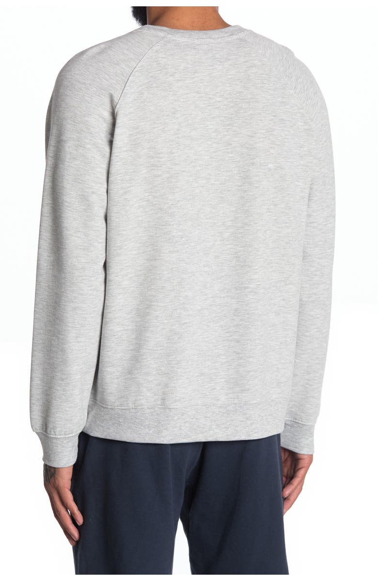 90 DEGREE BY REFLEX Terry Brushed Long Sleeve Sweatshirt, Alternate, color, Htr.grey