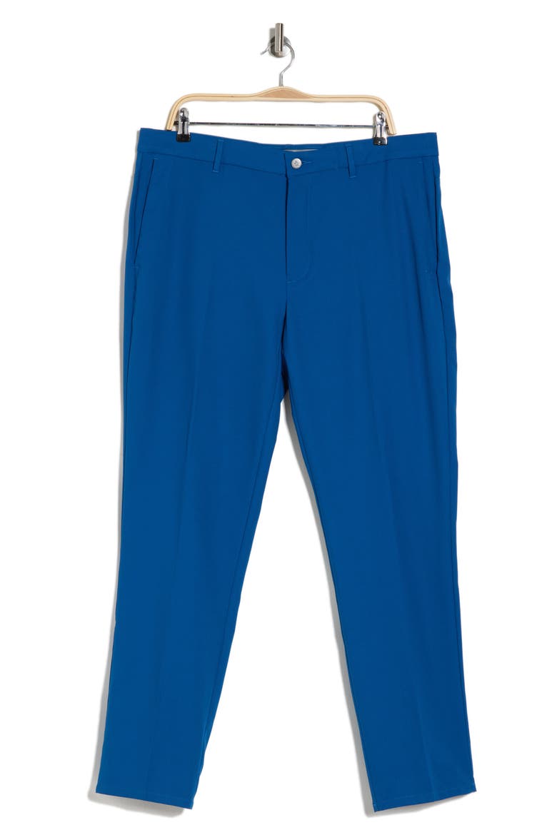 Flat Front Solid Golf Pants, Main, color, BLUEBERRY PANCAKE