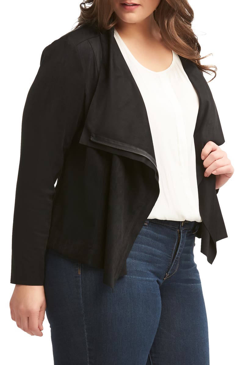 Tart Lemon Tart Sayna Moto Jacket, Alternate, color, Black