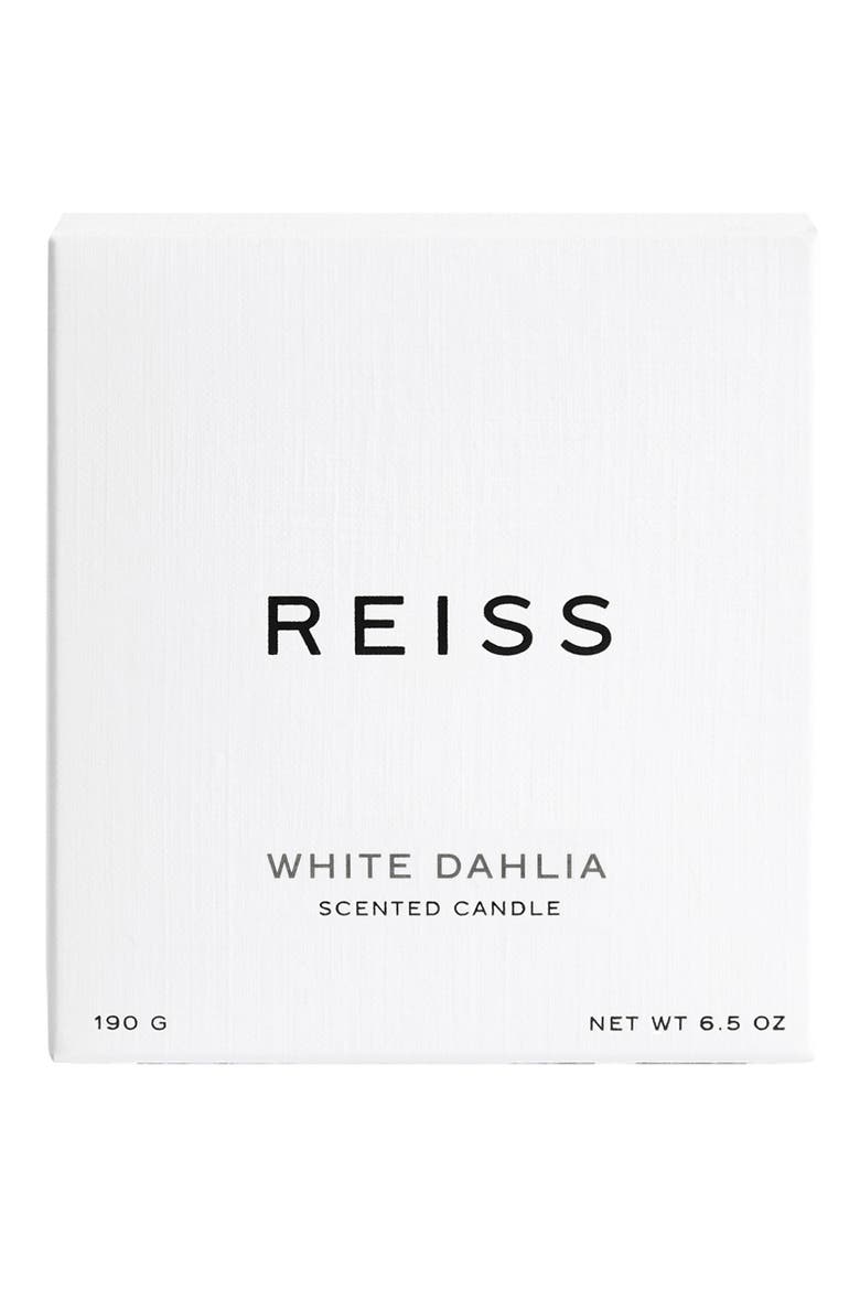 White Dahlia Scented Candle, Alternate, color, BLACK