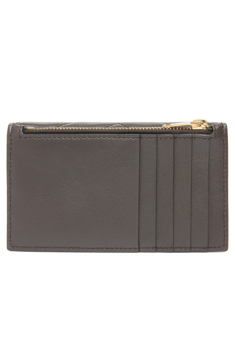 Saint Laurent Cassandre Envelope Flap Card Case, Alternate, color, Urban Grey