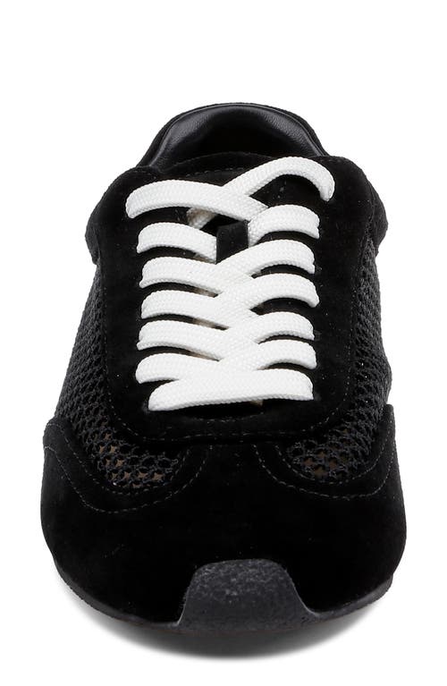 L'agence Jarah Mixed Media Sneaker In Animal Print