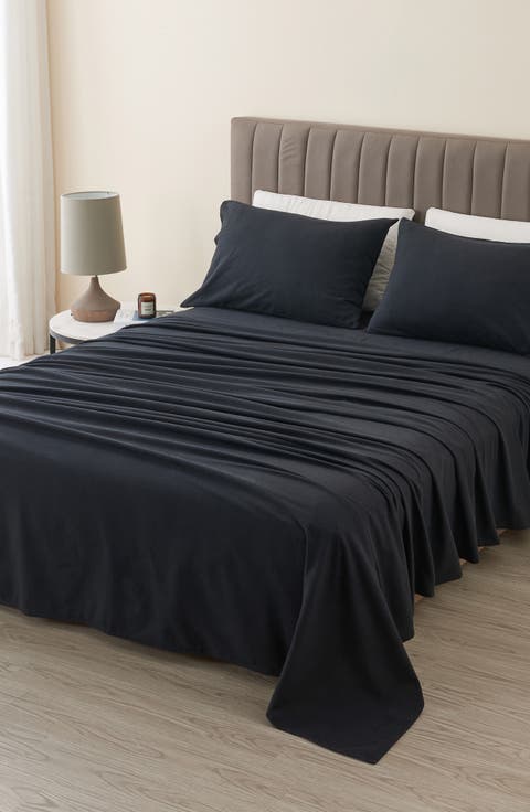 Turkish Cotton Solid Flannel Sheet Set