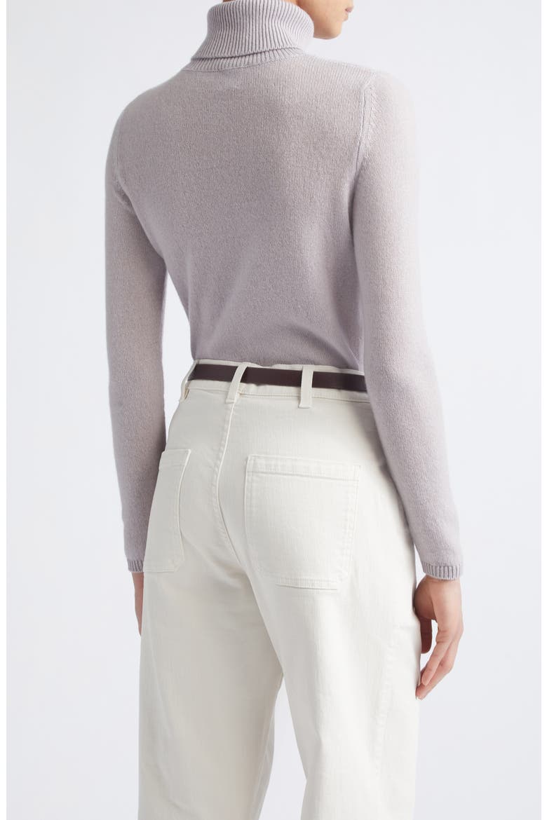Semisheer Cashmere Turtleneck Sweater, Alternate, color, 35 LAVENDER