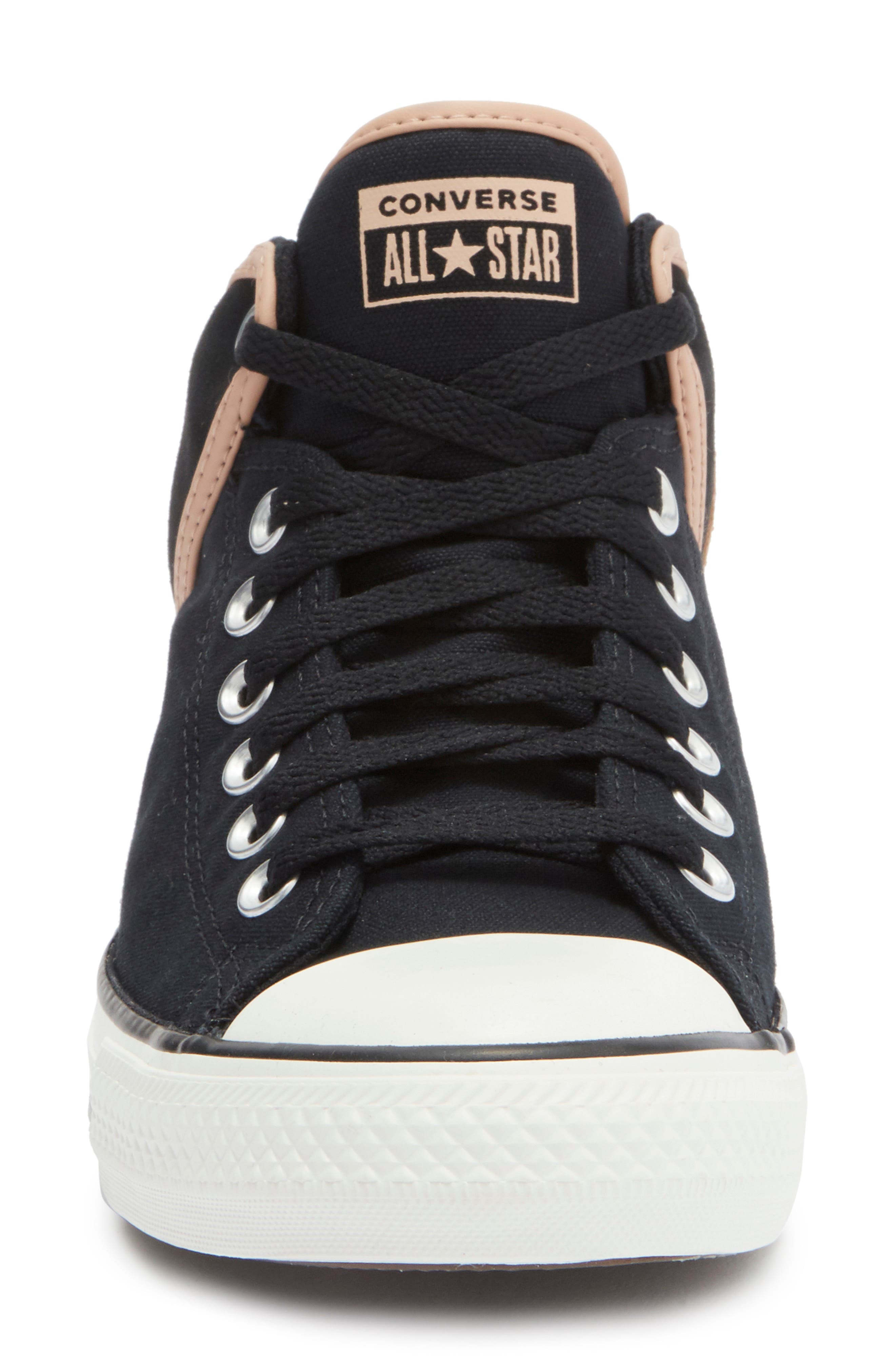 Converse Chuck Taylor<sup>®</sup> All Star<sup>®</sup> High Street Mid Sneaker, Alternate, color, Black