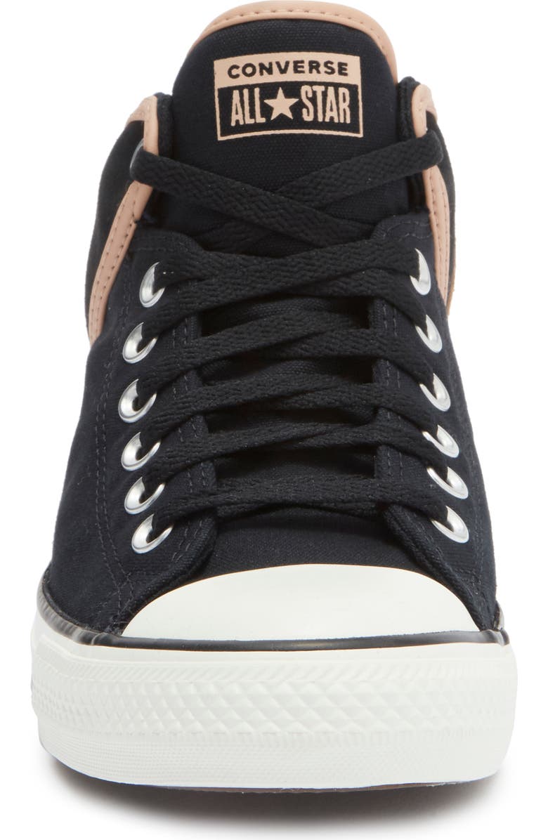 Converse Chuck Taylor<sup>®</sup> All Star<sup>®</sup> High Street Mid Sneaker, Alternate, color, Black