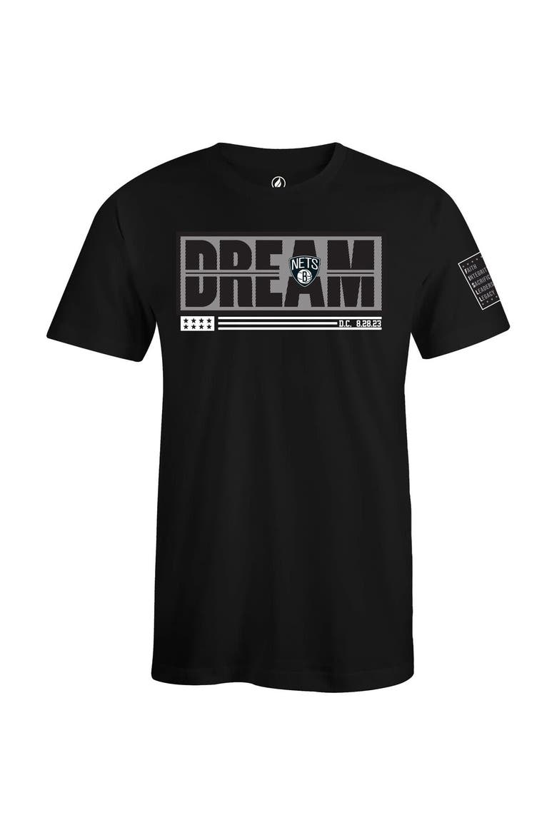 Unisex FISLL x Black History Collection  Black Brooklyn Nets T-Shirt, Alternate, color, Black