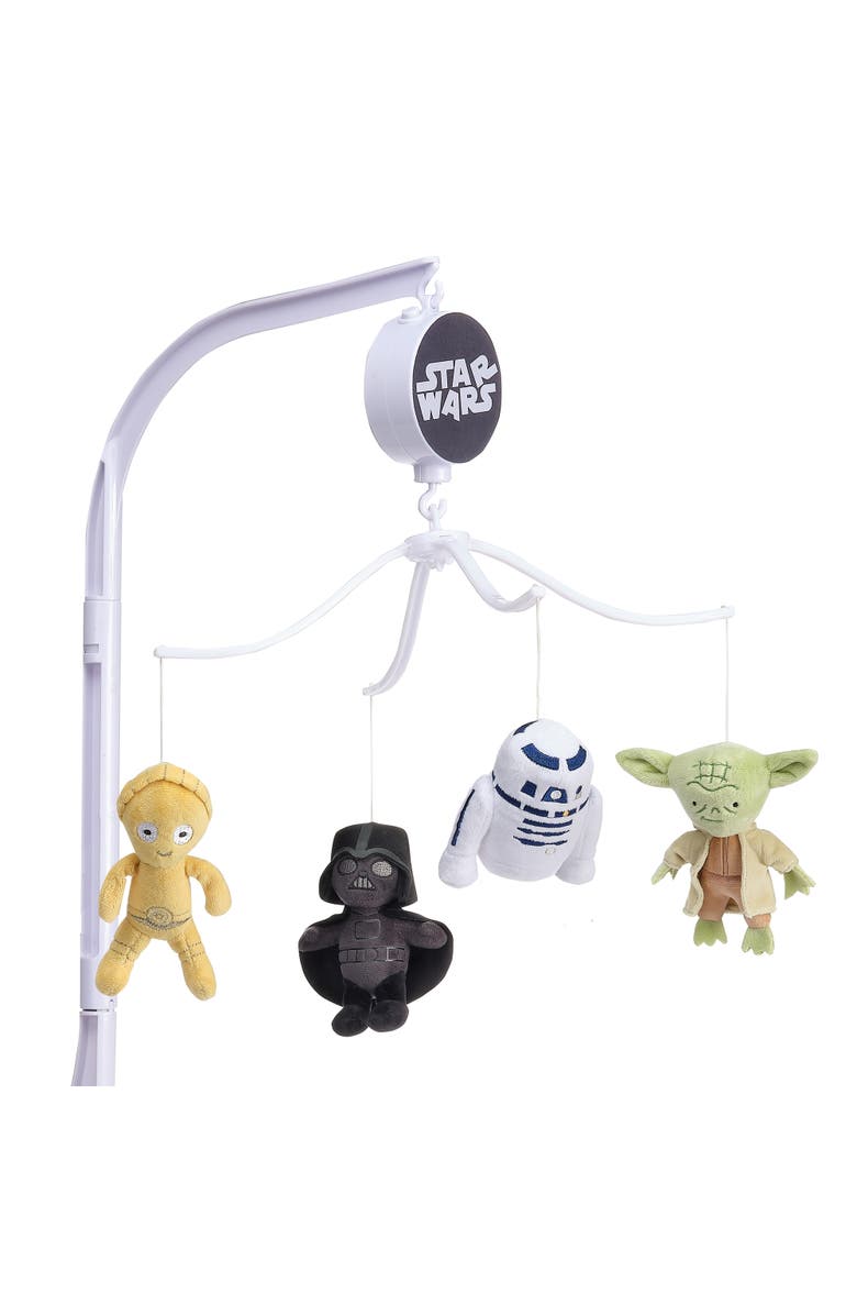 Lambs & Ivy Star Wars Classic Musical Baby Crib Mobile Soother Toy, Main, color, Multicolor