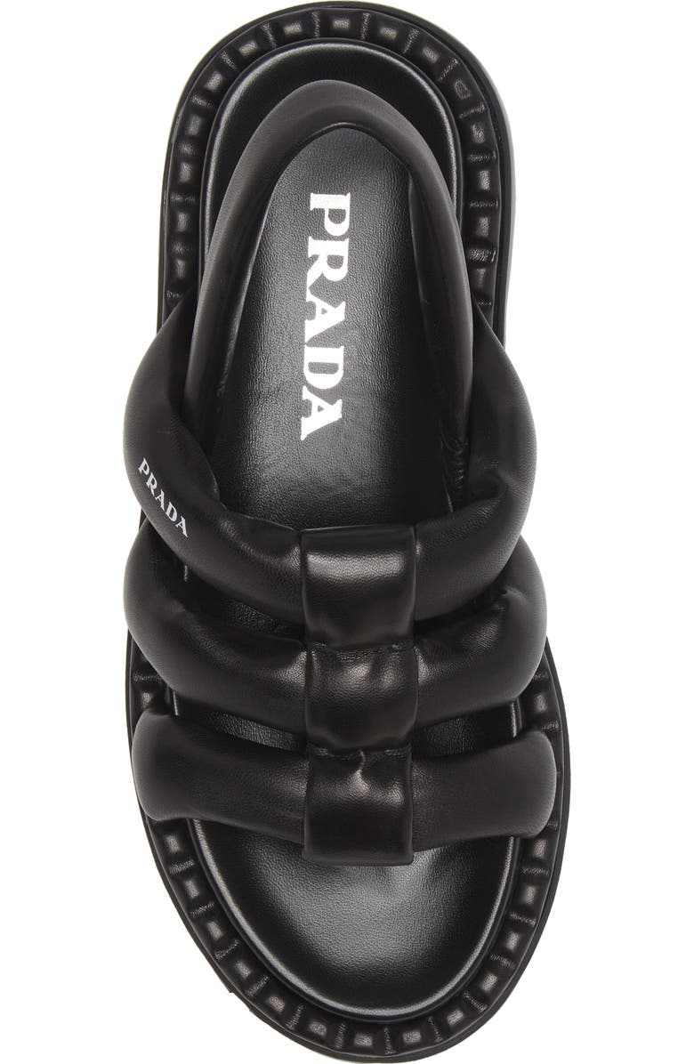 Prada Strappy Slingback Sandal, Alternate, color,