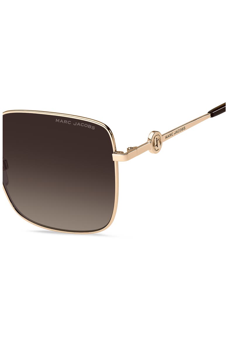 58mm Oversize Sunglasses, Alternate, color, GOLD HAVANA