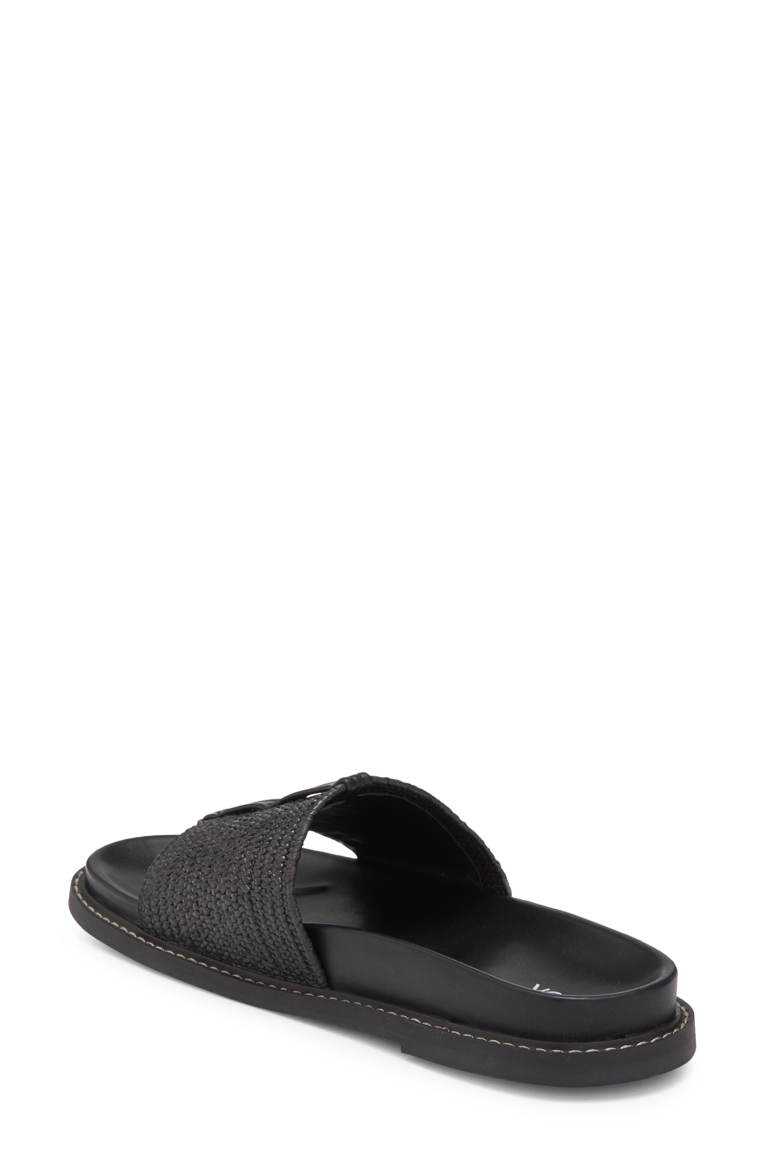 NORDSTROM RACK Woven Sandal, Alternate, color, Black