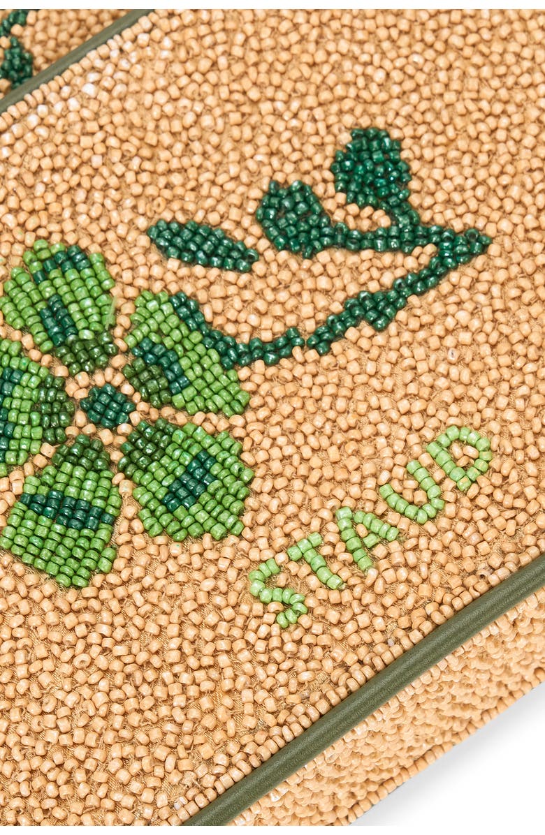 STAUD Tommy Beaded Shoulder Bag, Alternate, color, Moss Floral Tapestry