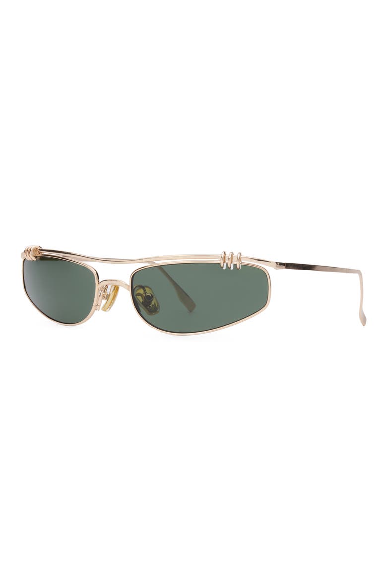 Linked Up Sunglasses, Alternate, color, LINKED UP GOLD / DARK MOSS