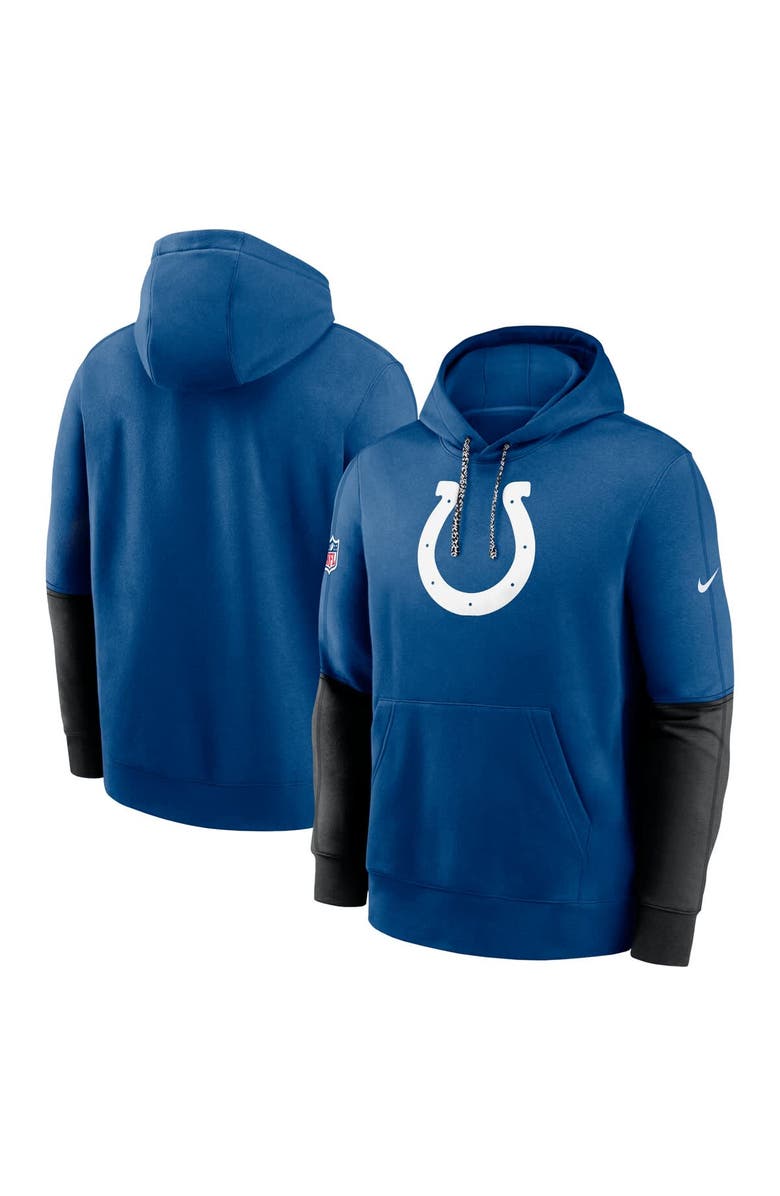 Nike Men's Nike Royal Indianapolis Colts 2024 Sideline Club Pullover Hoodie, Alternate, color,